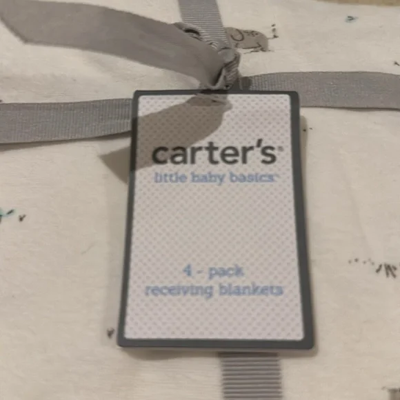 NWT Carter’s 4-pack Receiving Blankets. - Picture 2 of 3